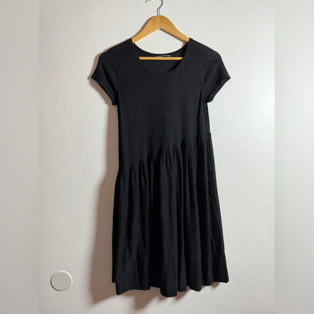 Peruvian Connection Black Knee Length Dress Tunic XS